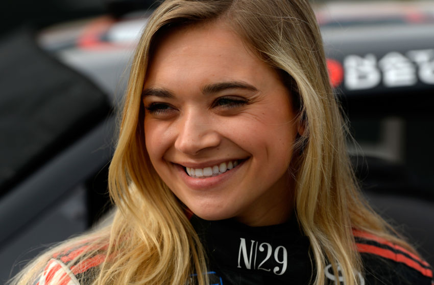LAS VEGAS, NV - MARCH 01:  Natalie Decker, driver of the #54 N29 Technologies LLC Toyota, during qualifying for the NASCAR Gander Outdoors Truck Series The Strat Las Vegas 200 at Las Vegas Motor Speedway on March 1, 2019 in Las Vegas, Nevada.  (Photo by Robert Laberge/Getty Images)