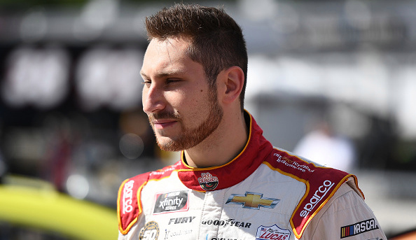 ELKHART LAKE, WISCONSIN - AUGUST 24: Kaz Grala, driver of the #21 HotScream Chevrolet, stands by his car during qualifying for the NASCAR Xfinity Series CTECH Manufacturing 180 at Road America on August 24, 2019 in Elkhart Lake, Wisconsin. (Photo by Stacy Revere/Getty Images)