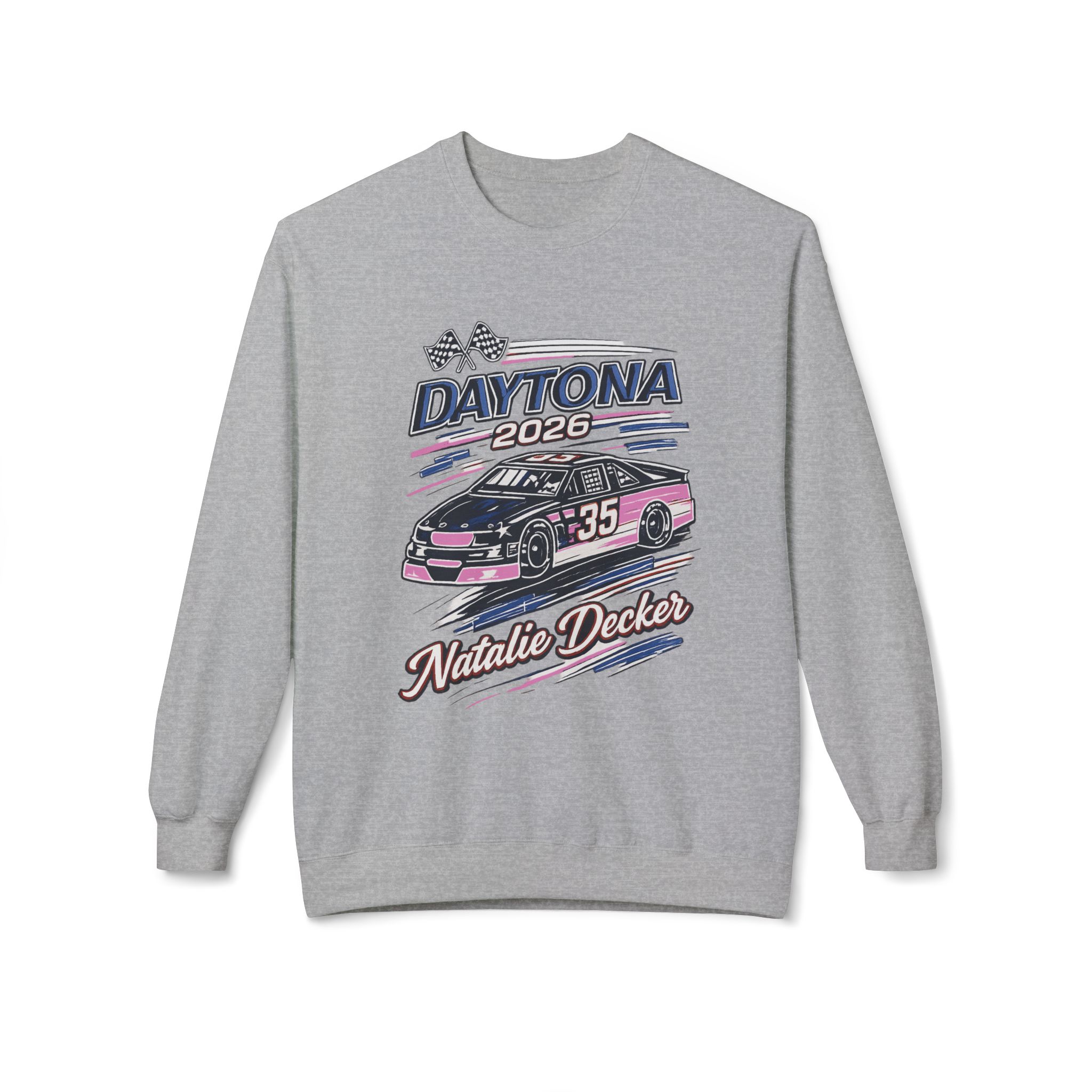 Natalie Decker Daytona 2026 Racing Crewneck Sweatshirt